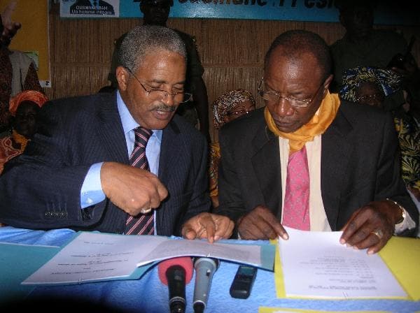 Bah Ousmane et Alpha Condé