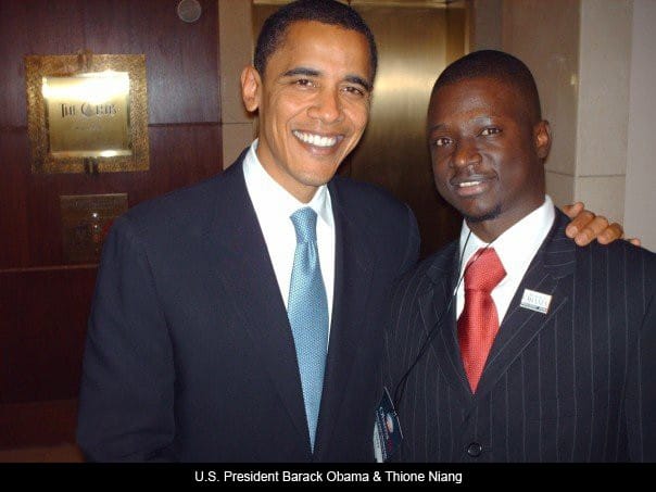 Thione NIANG et Obama