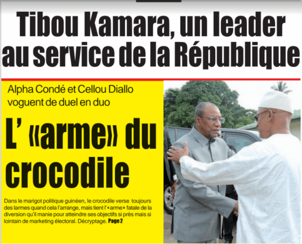 Tibou kamara un leader au service de la république