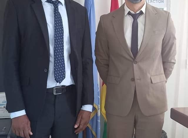 Bah Oury rencontre Dr Martin Vincent coordonnateur résident des Nations Unies 3 FB IMG 1632204762820
