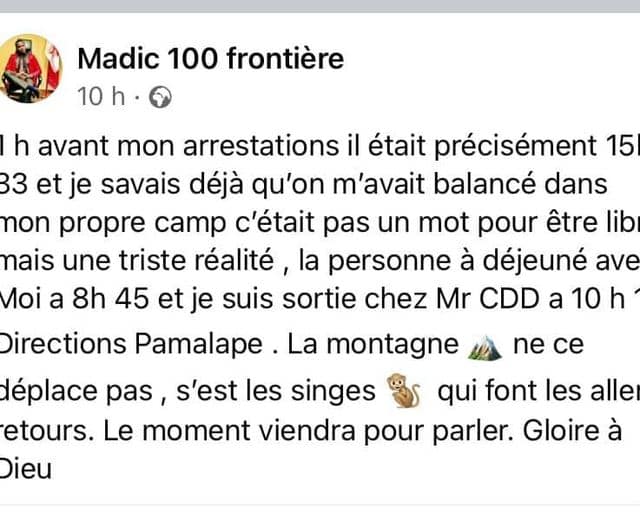 4 Madic 100 (sans) frontières avait oublié qu’il y’avait bel et bien une frontière à Pamelap.