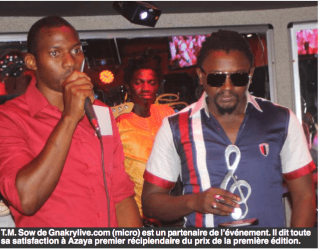 Le chanteur et musicien guinéen Ahmed James, dit Azaya