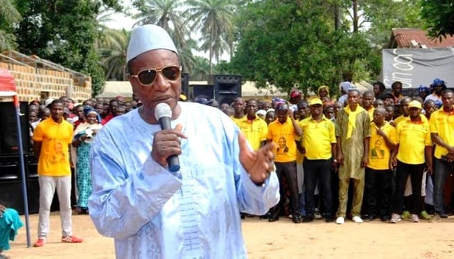 Le Président Alpha Condé Lors de l’assemblée générale hebdomadaire du RPG à Matoto