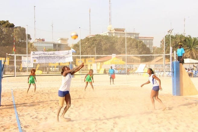 Volley beach Guinée blue zone
