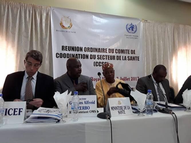 Tenue ce 7 juillet à Conakry de la réunion ordinaire du comité de coordination du secteur de la santé.