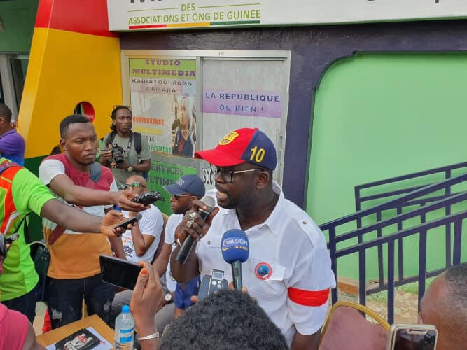 Lansana Diawara, coordinateur de la MAOG et des Brassards rouges