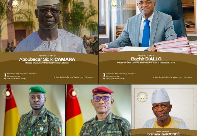 Guinée mini réajustement au sein du gouvernement de l'Armée