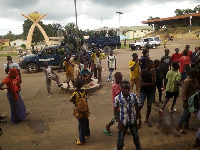 Manifestation à Nzerekore