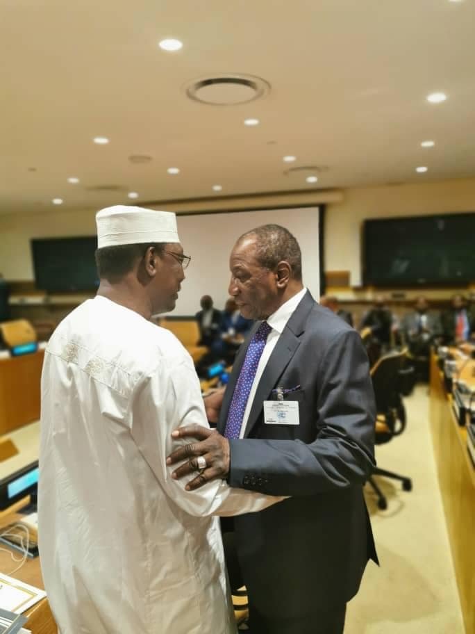 Président de la République, le professeur Alpha Condé et Idrisse Deby