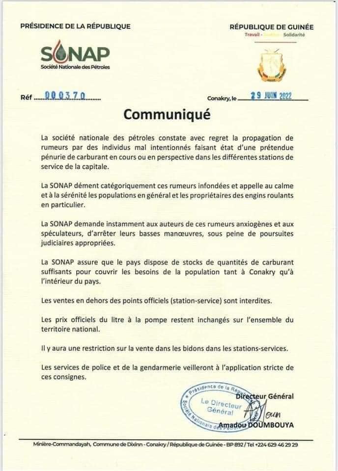 4 Faut-il craindre une nouvelle crise du carburant la SONAP réagit à la rumeur