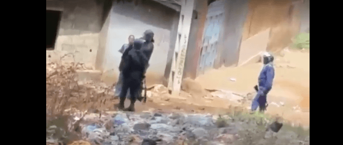 La honteuse police guinéenne en action à Wanidara ce 29/01/2020