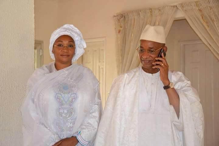 Cellou Dalein et sa femme Halimatou