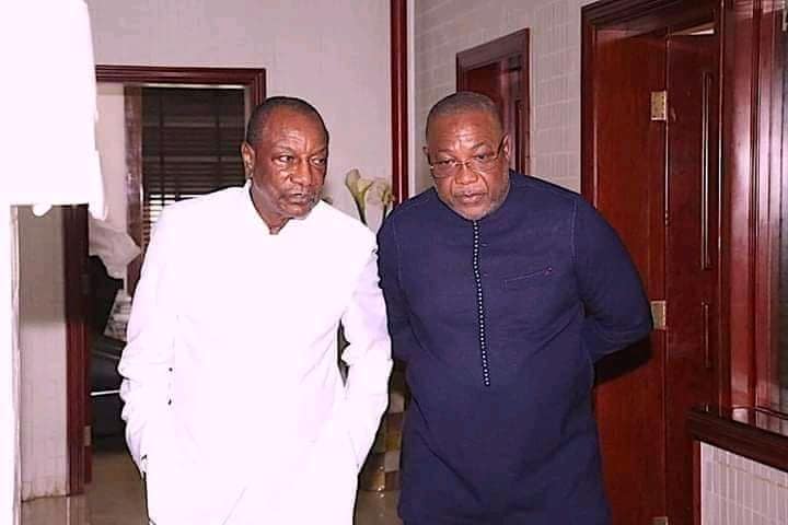 Baidy Aribot et le Président Alpha Condé