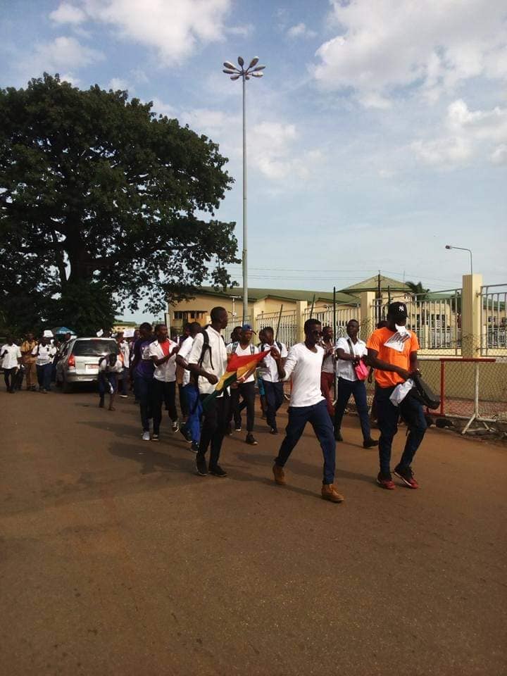 Manifestations d'eleve à conakry