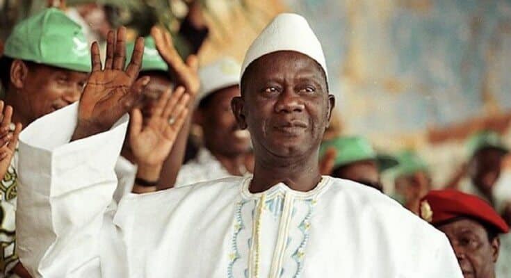 LE FEU PRESIDENT LANSANA CONTE