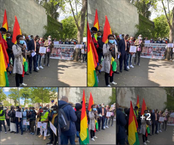 4 Manifestation de guinéens de France contre la dictature Condé