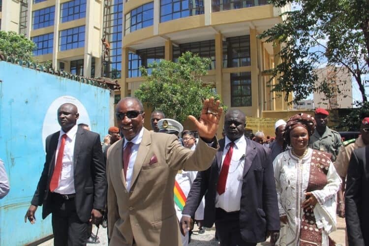 Alpha Condé et Rougui Barry