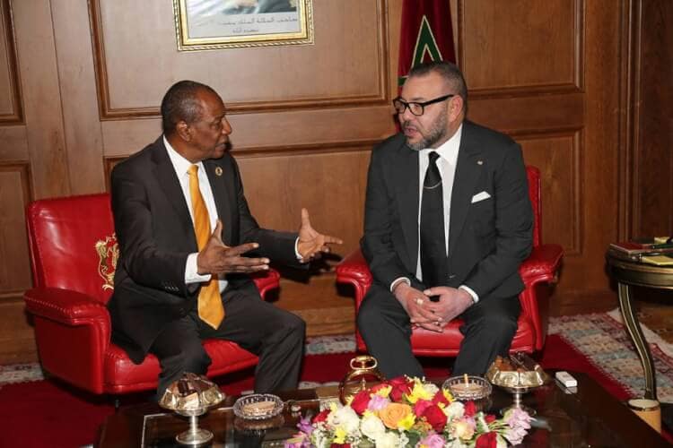 Alpha Condé et le roi Mohamed VI