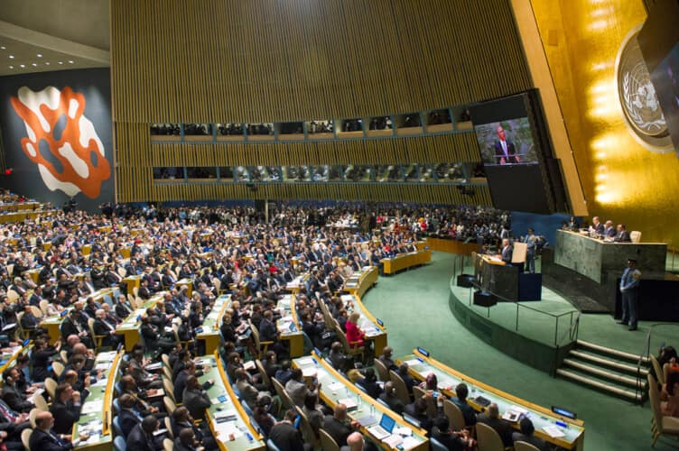 L’Assemblée générale de l’ONU. Photo ONU/Mark Garten (archive)