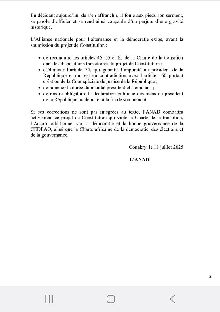 3 Declaration ANAD suite et fin