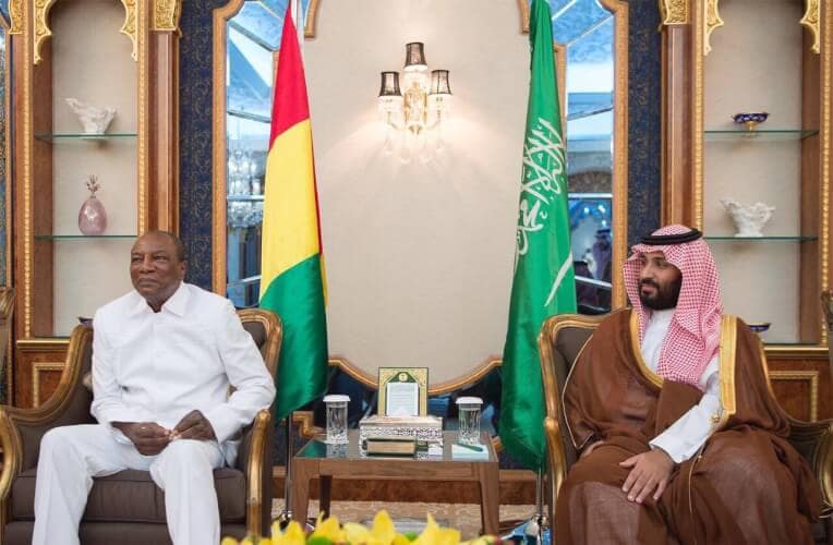 Le Président Alpha Condé reçu en audience par le Prince héritier d'Arabie Saoudite