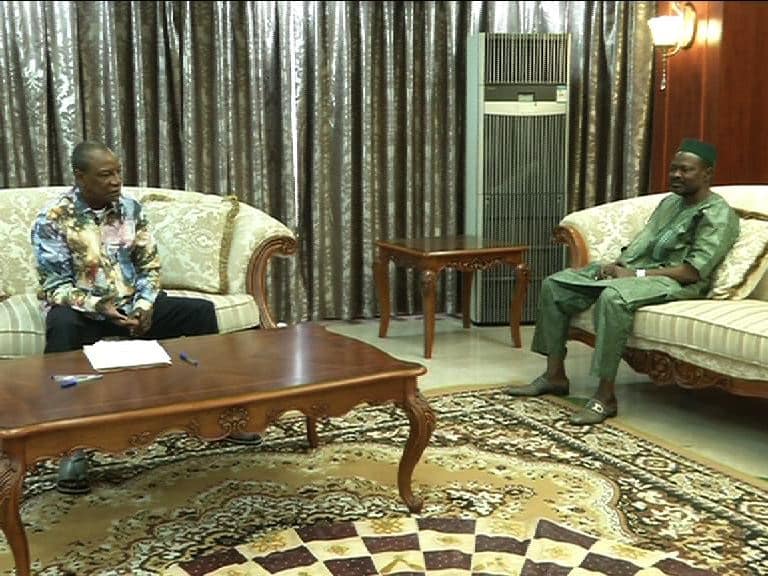 Le Président Alpha Condé et Mohamed Said Fofana