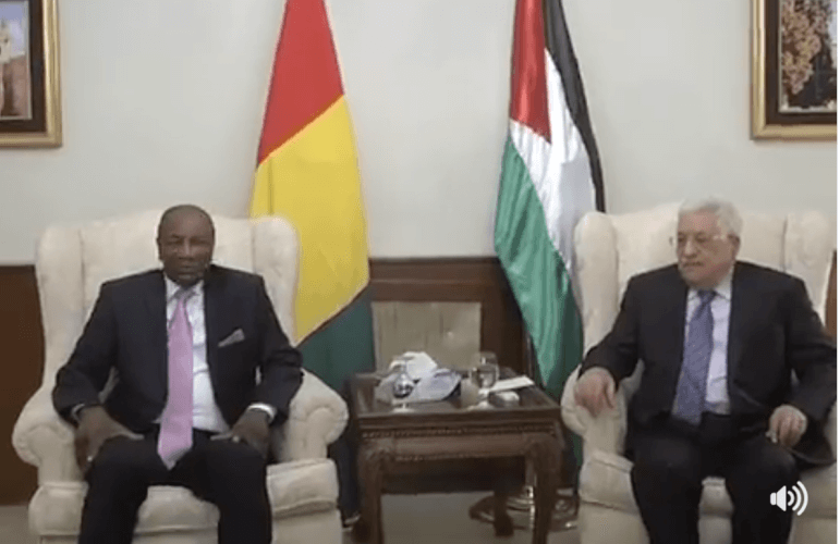 Alpha CONDÉ - Rencontre avec le Président de l'Autorité Palestinienne 6 Mahmud ABBAS