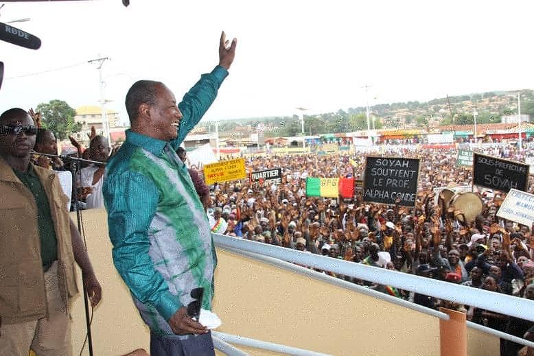 Le Président Alpha Condé à Mamou