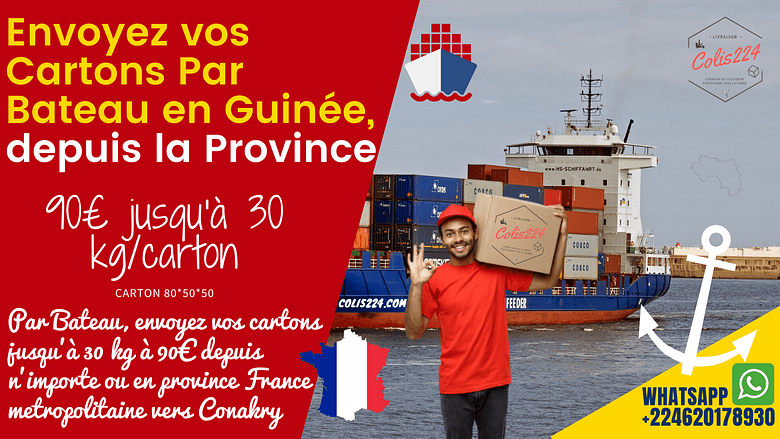 4 Envoyez vos cartons en Guinée