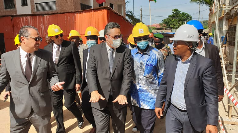 4 le Ministre Ousmane Gaoual Diallo visite deux sites à Conakry