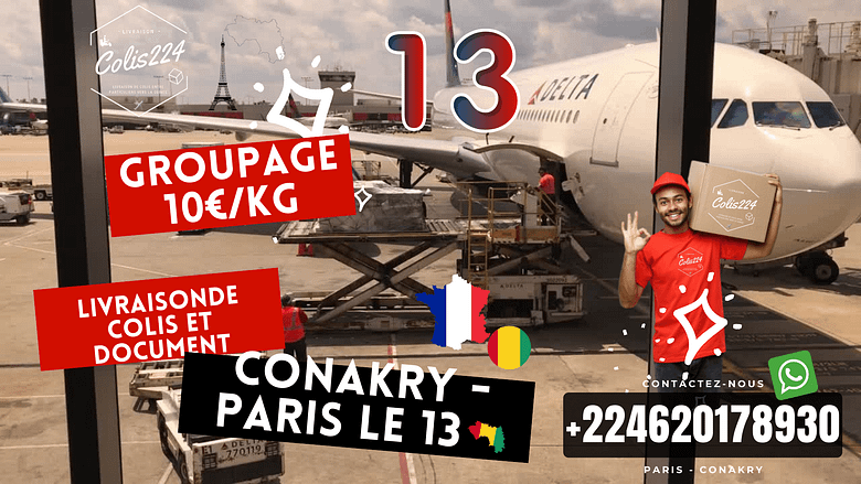7 Groupage Conakry Paris le 13
