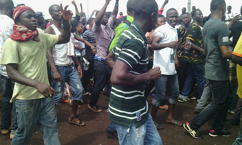 Manifestation des partisans de Dadis Camara
