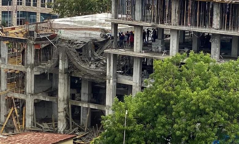Urgent: La dalle du bâtiment en construction qui doit abriter le siège de la Banque Centrale de la République de Guinée s'écroule... 5 Urgent: La dalle du bâtiment en construction qui doit abriter le siège de la Banque Centrale de la République de Guinée s'écroule...