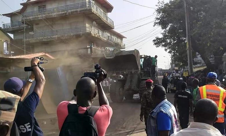 Dégagement des emprises de la voirie: la SIG Madina sous le poids des machines 17 FB IMG 1613567368959