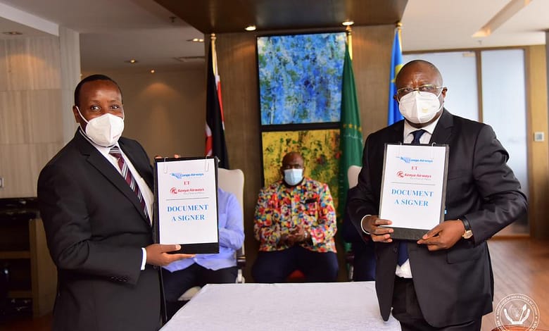 Actualités: Congo Airways et Kenya Airways signent un mémorandum d'entente 1 Actualites Congo Airways et Kenya Airways signent un memorandum dentente