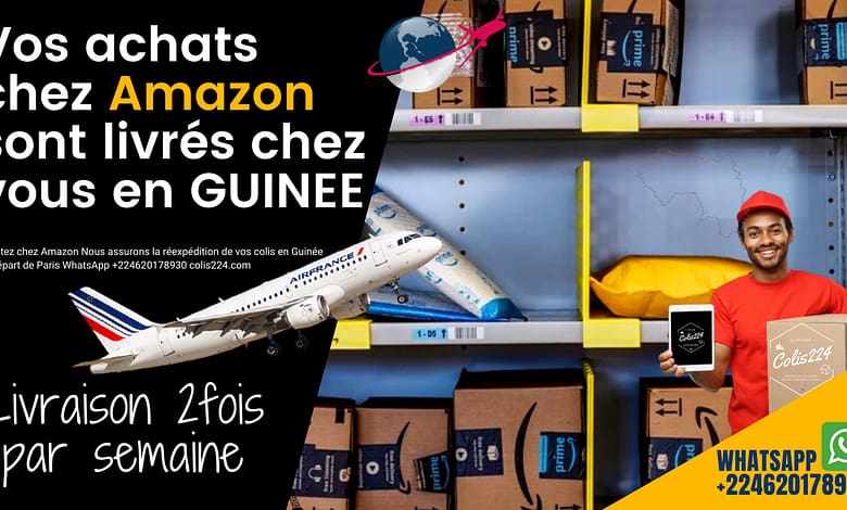 Vos achats chez Amazon sont livrés en Guinée depuis la France. 3 Vos achats chez Amazon sont livrés en Guinée depuis la France.