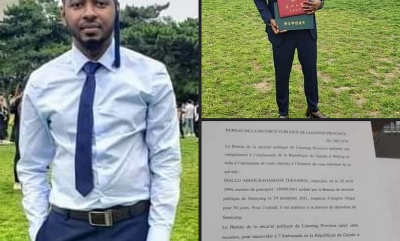 Alerte Abdourahmane Diallo, un étudiant guinéen fait l’objet de torture en Chine. 1 IMG 20220302 103455