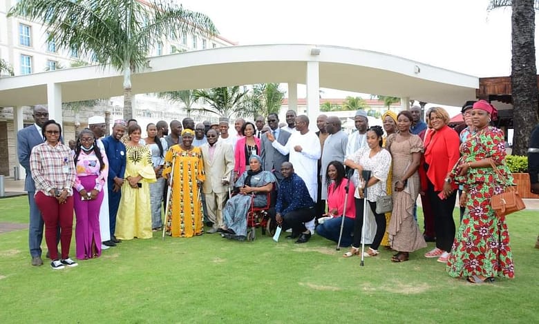 Atelier sur le renforcement des capacités des conseillers nationaux et cadres de l'administration parlementaire du CNT sur les droits des personnes handicapées. 1 FB IMG 1654795473423