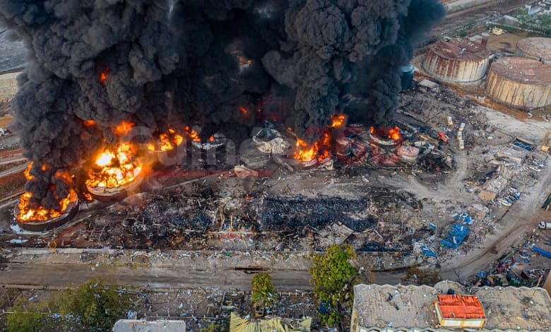 incendie depot carburant à kaloum