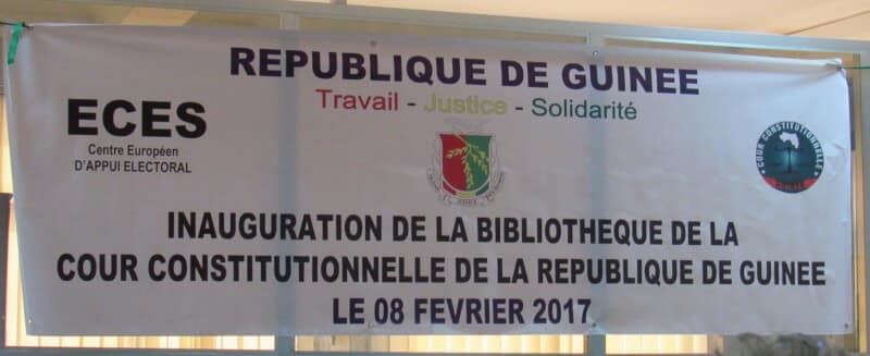 bibliothèque de la cour constitutionnel de Guinée