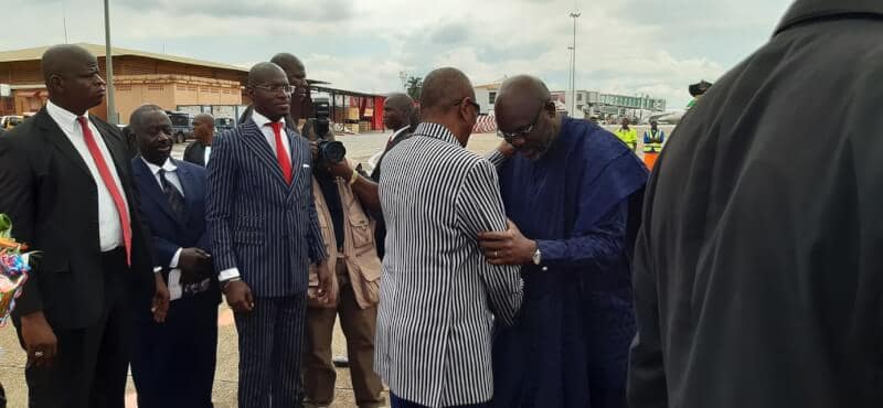 Le Président du Liberia, SEM Georges Weah est à Conakry pour une visite officielle de deux jours.