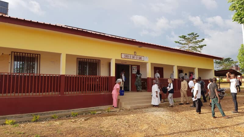 Le Centre de santé de Samoé (environ 10 km de N'Zérékoré-ville)