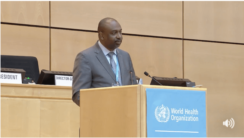 ABDOURAHMANE DIALLO, A LA PLÉNIÈRE DE LA 70EME ASSEMBLÉE MONDIALE DE LA SANTE