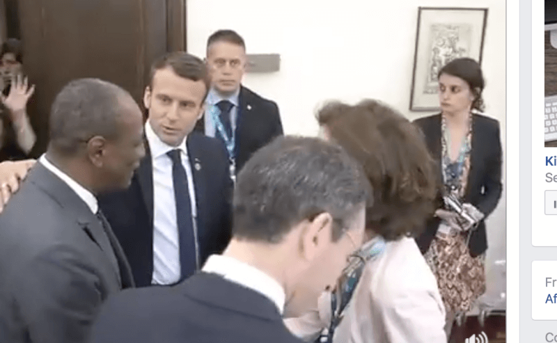 Les Président Alpha Condé et Emmanuel Macron