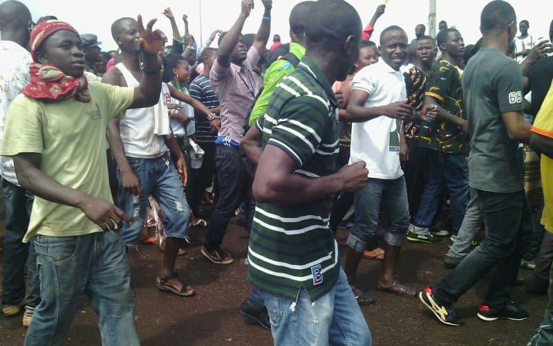 Manifestation des partisans de Dadis Camara