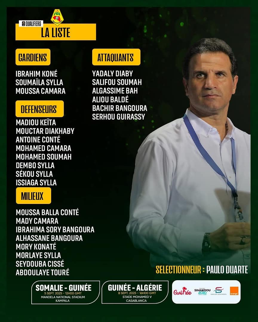 Voici la liste du sily national