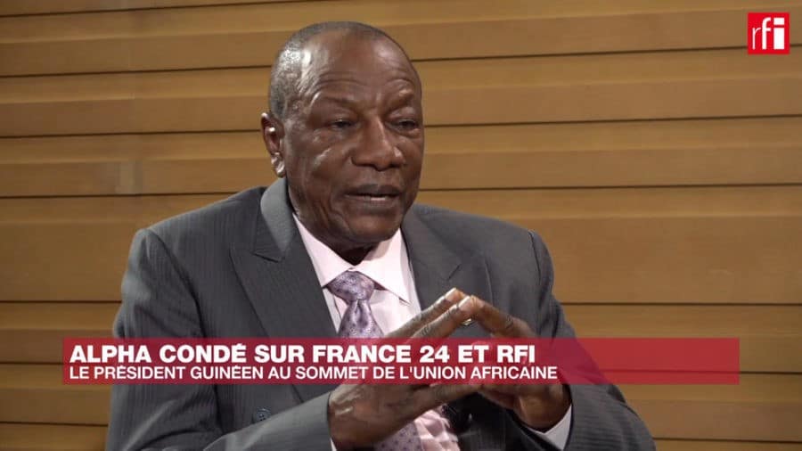 ALPHA CONDE SUR FRANCE 24 ET RFI