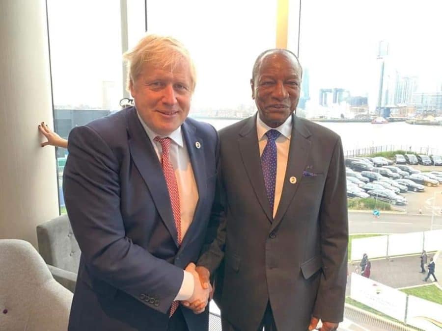 Boris Jonhson et Alpha Condé