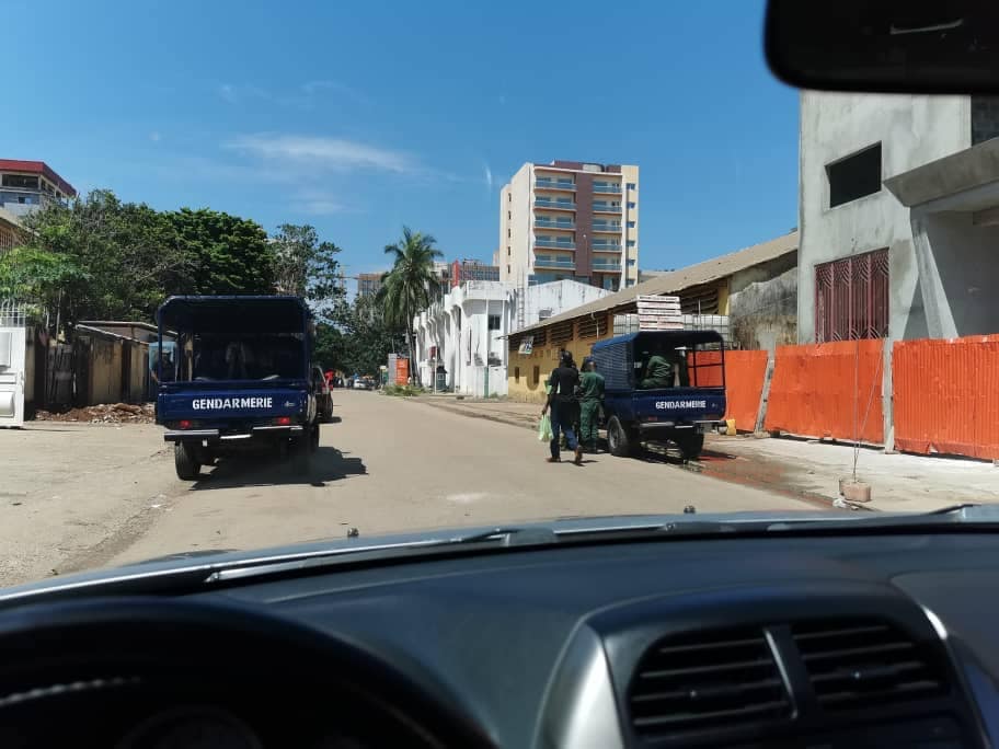 La direction nationale des télécommunications assiégé par les gendarmes