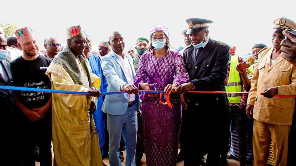 cérémonie d’inauguration du Parking multiservices du centre-ville de Labé